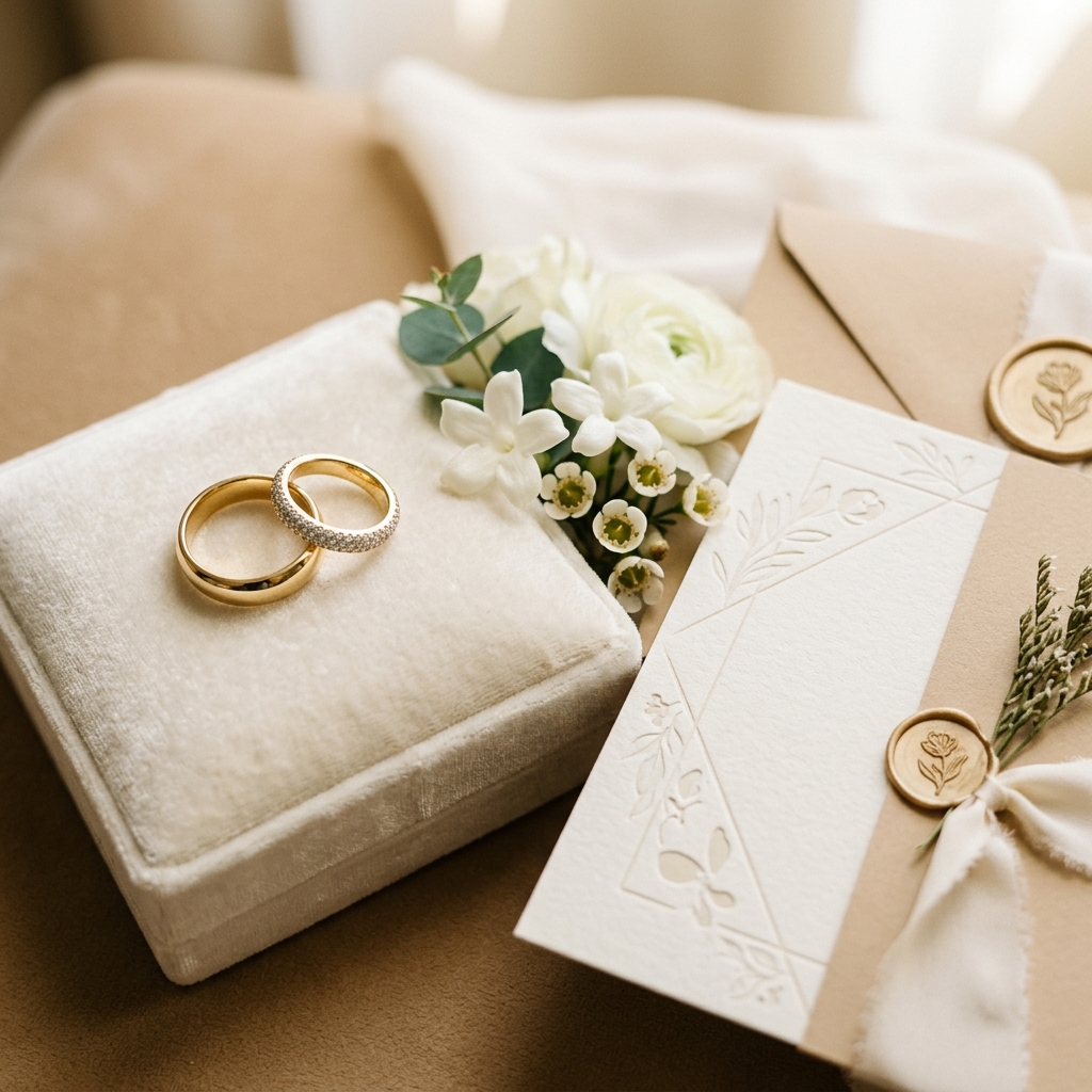 Accessoires de mariage chic